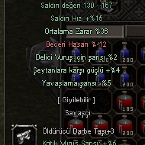  58 LEVEL BEDENSEL SAVAŞCI HAVA M9 ÖFKE G1 FLL İTEMLİ